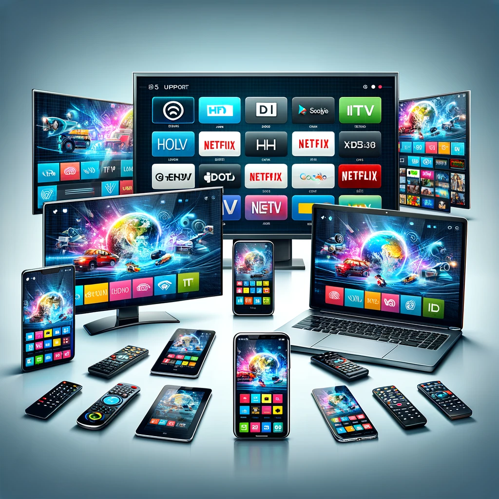 iptv main about a screen about a group of devices